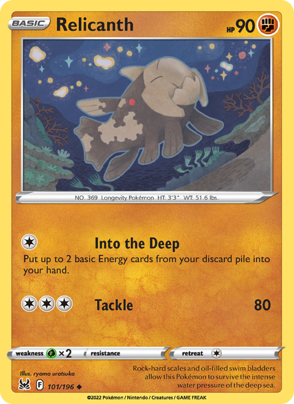 Relicanth · Lost Origin 101/196