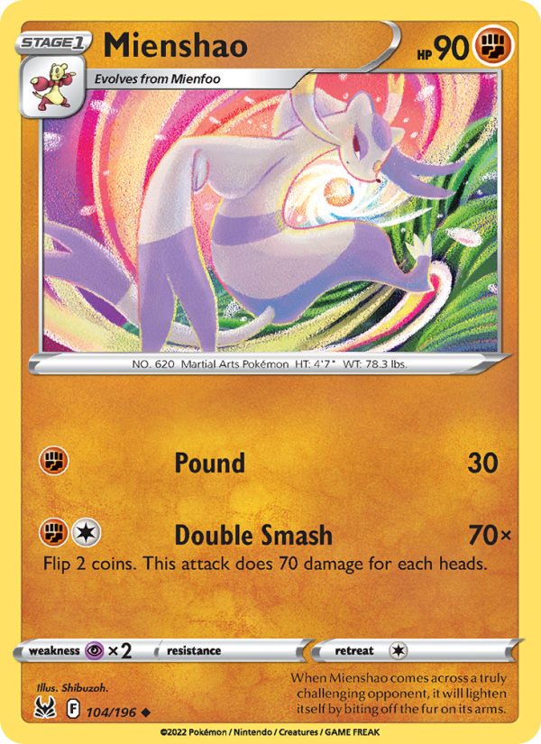 Mienshao · Lost Origin 104/196