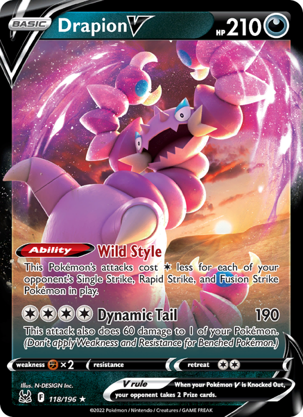 Drapion V · Lost Origin 118/196