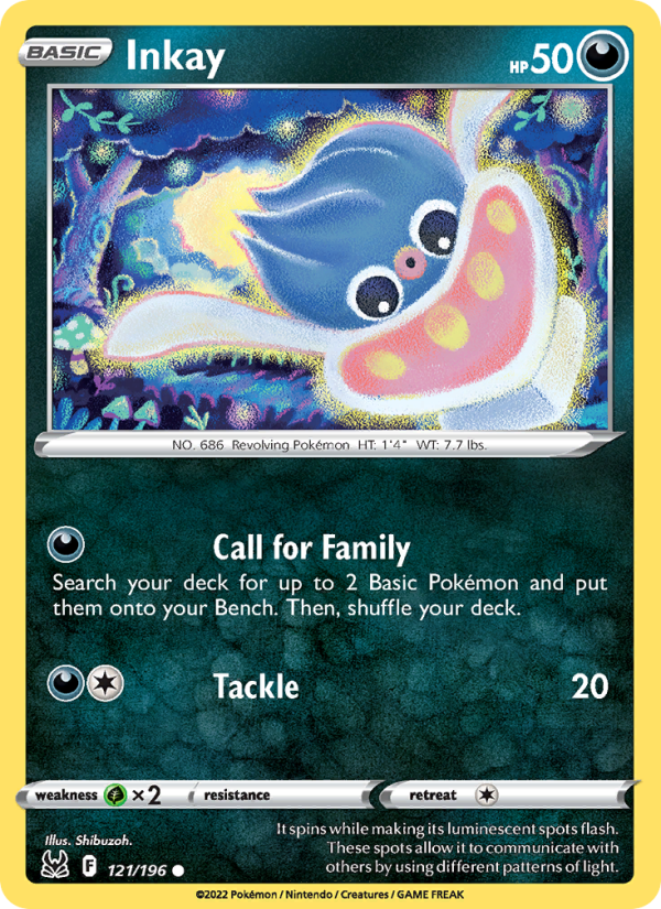 Inkay · Lost Origin 121/196