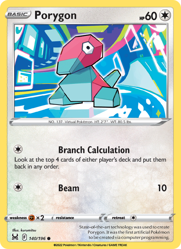 Porygon · Lost Origin 140/196