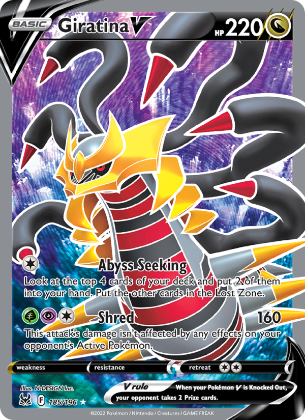 Giratina V · Lost Origin 185/196