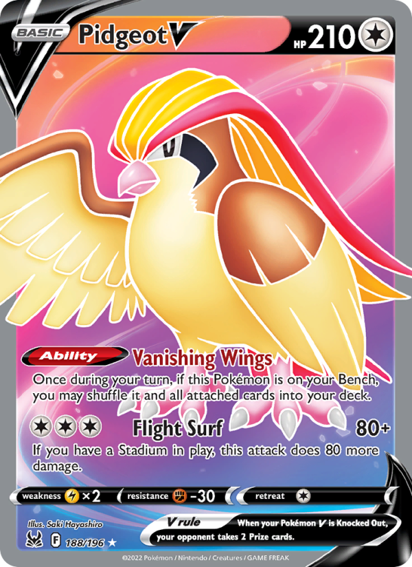 Pidgeot V · Lost Origin 188/196