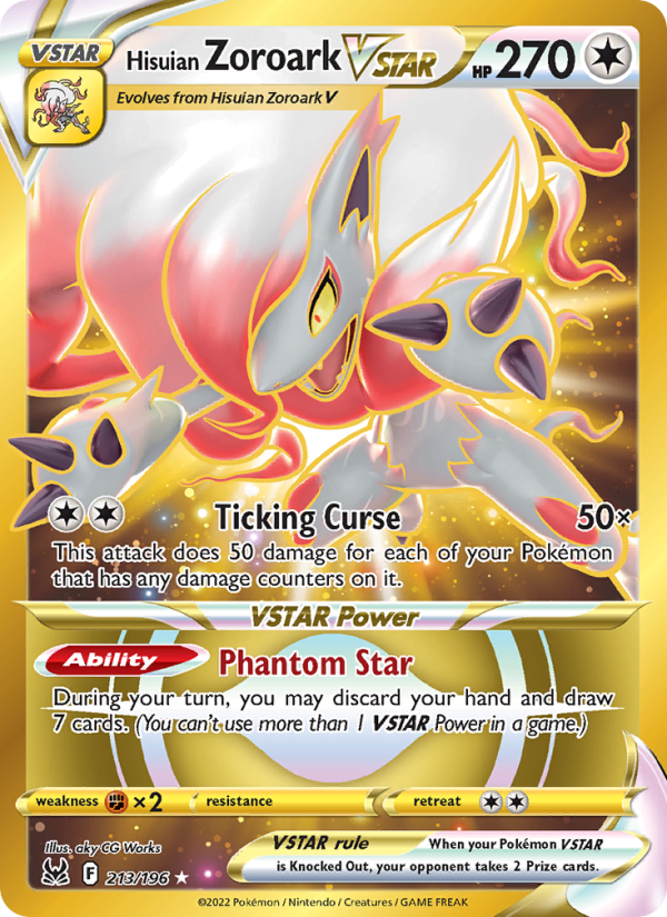 Hisuian Zoroark VSTAR · Lost Origin 213/196