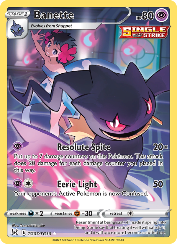 Banette · Lost Origin TG07/196