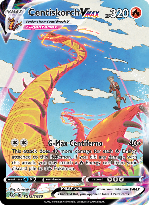 Centiskorch VMAX · Lost Origin TG15/196