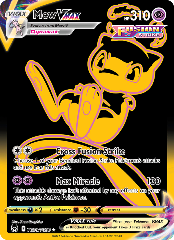 Mew VMAX · Lost Origin TG30/196