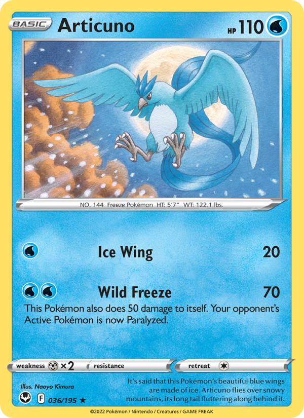 Articuno · Silver Tempest 036/195