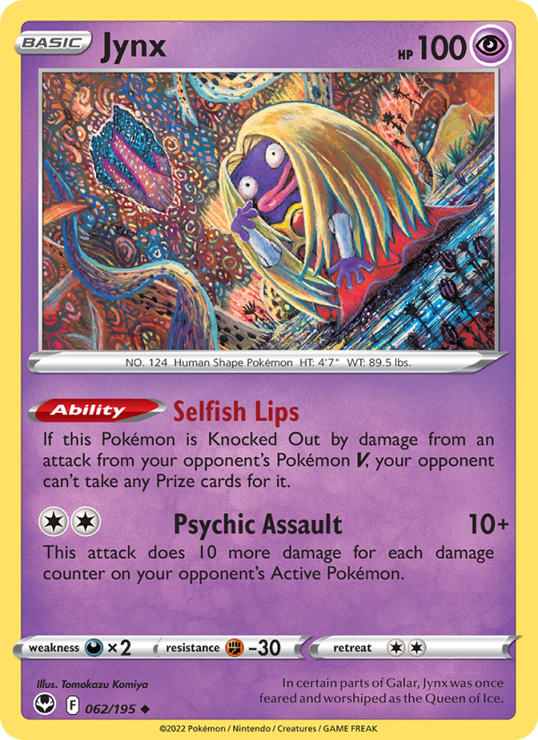 Jynx · Silver Tempest 062/195