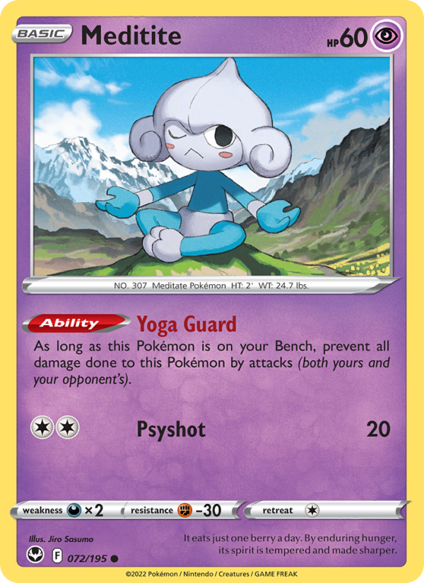 Meditite · Silver Tempest 072/195