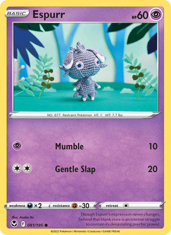 Espurr · Silver Tempest 081/195