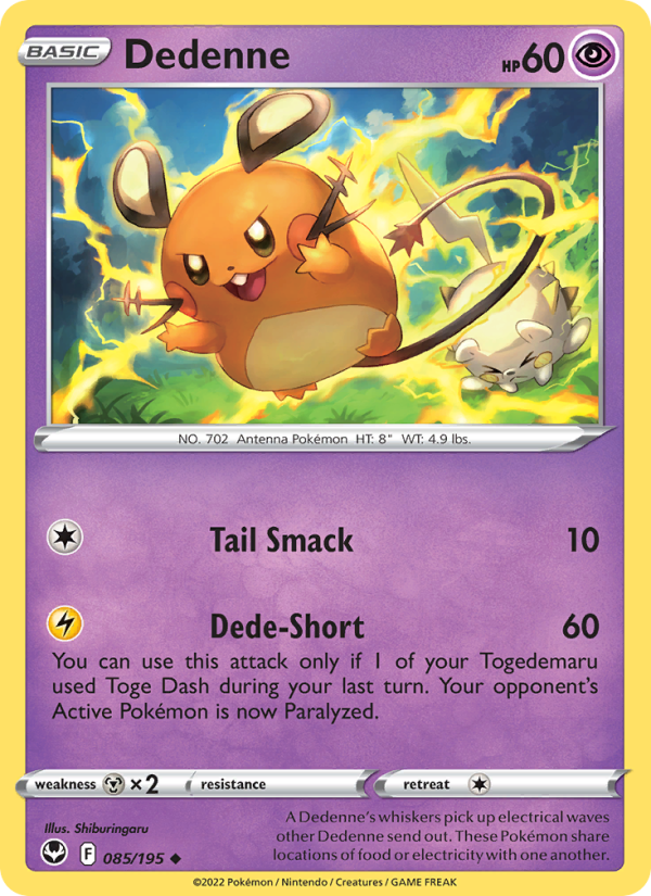 Dedenne · Silver Tempest 085/195