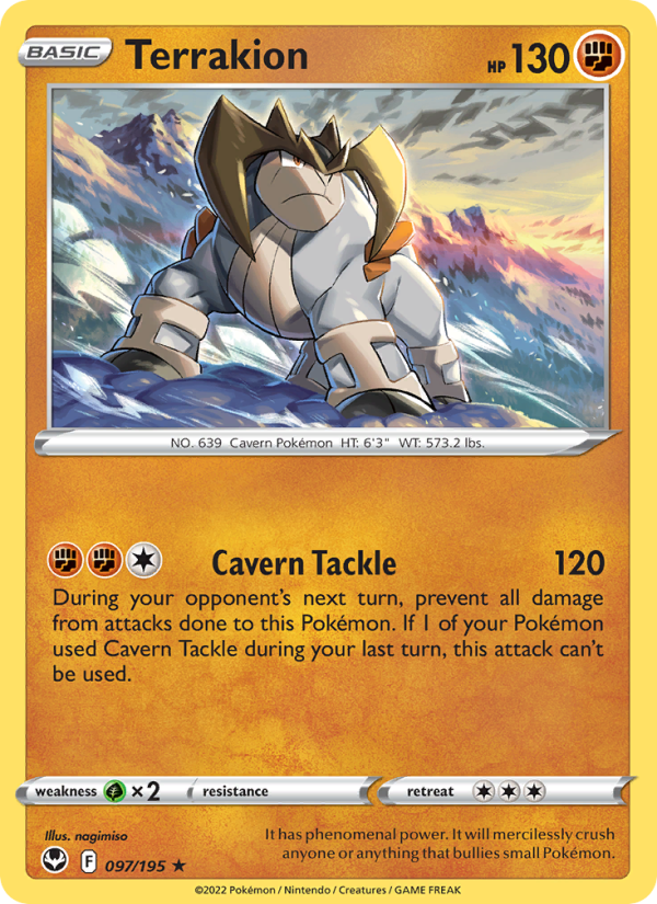 Terrakion · Silver Tempest 097/195