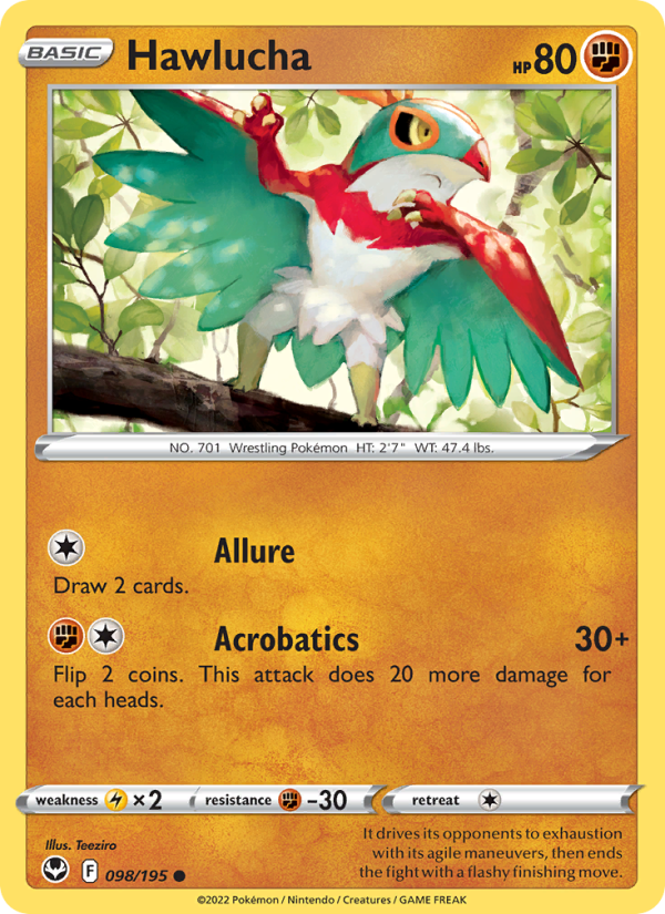 Hawlucha · Silver Tempest 098/195
