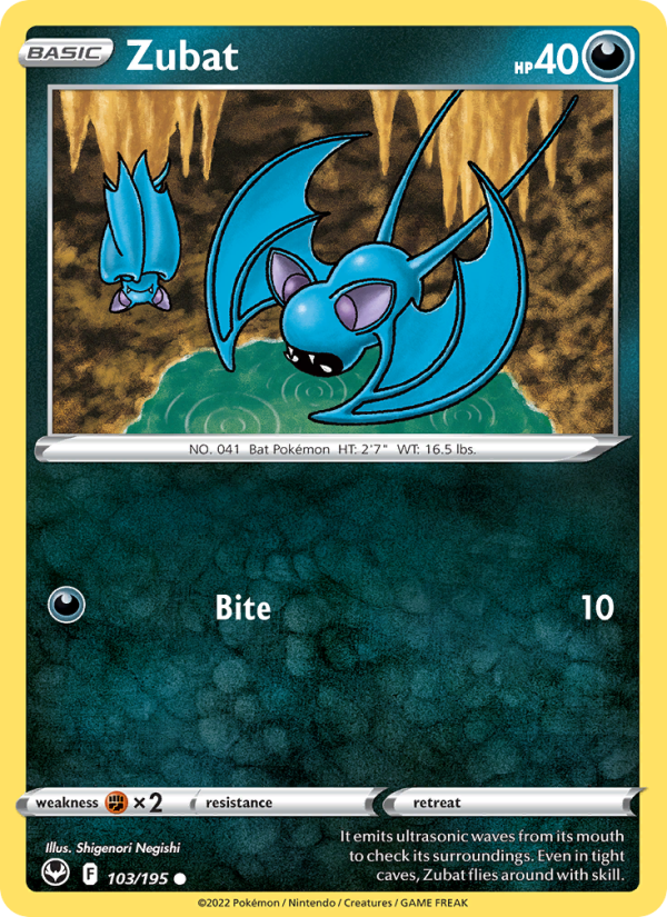 Zubat · Silver Tempest 103/195