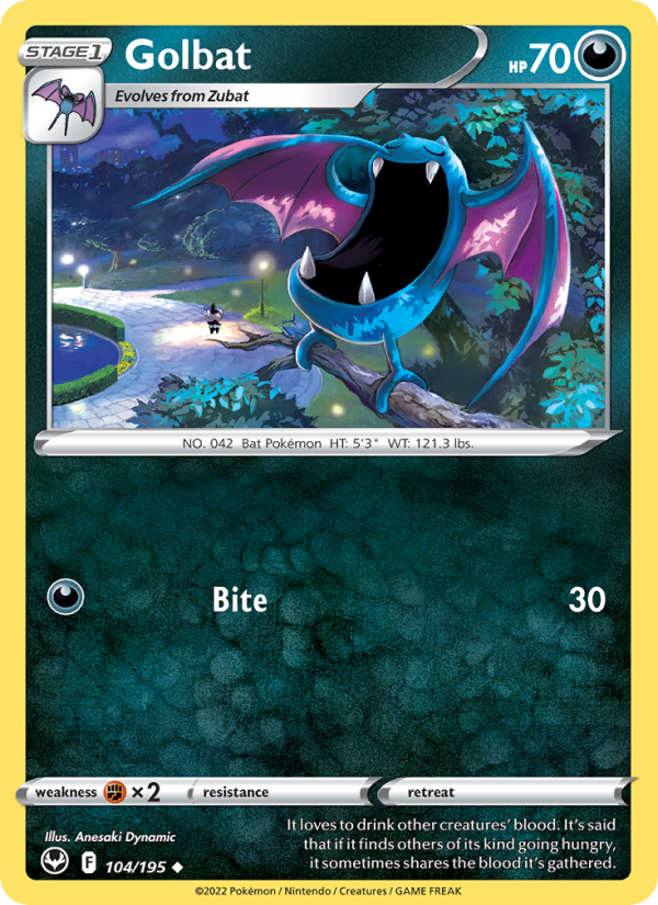 Golbat · Silver Tempest 104/195