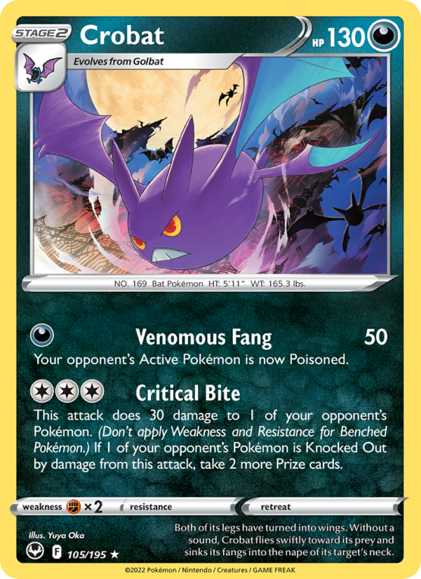 Crobat · Silver Tempest 105/195