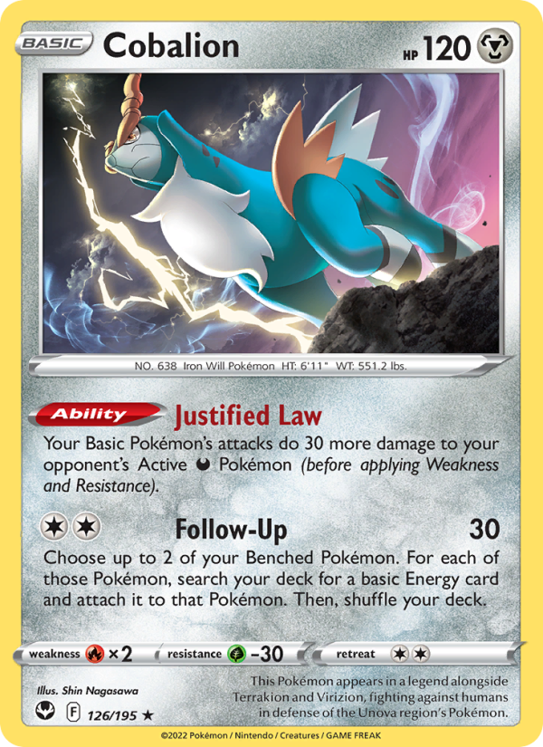 Cobalion · Silver Tempest 126/195