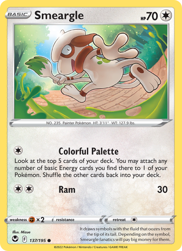Smeargle · Silver Tempest 137/195