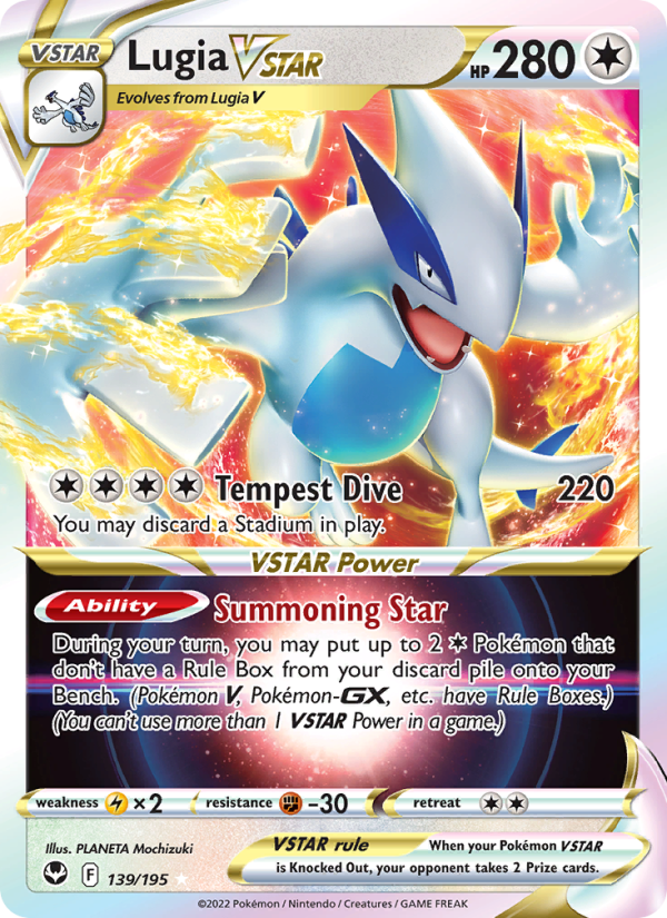 Lugia VSTAR · Silver Tempest 139/195