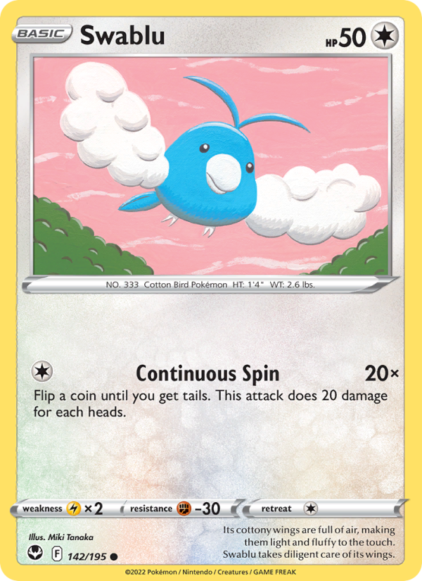 Swablu · Silver Tempest 142/195