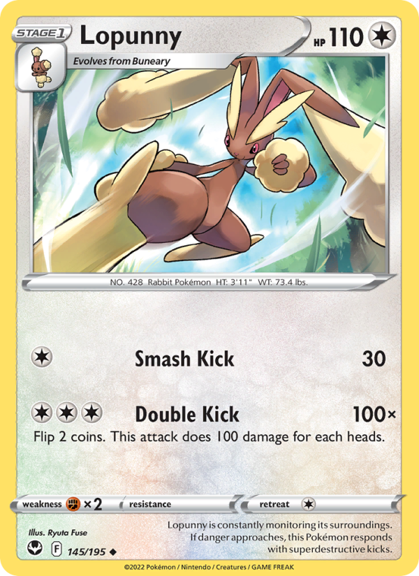 Lopunny · Silver Tempest 145/195