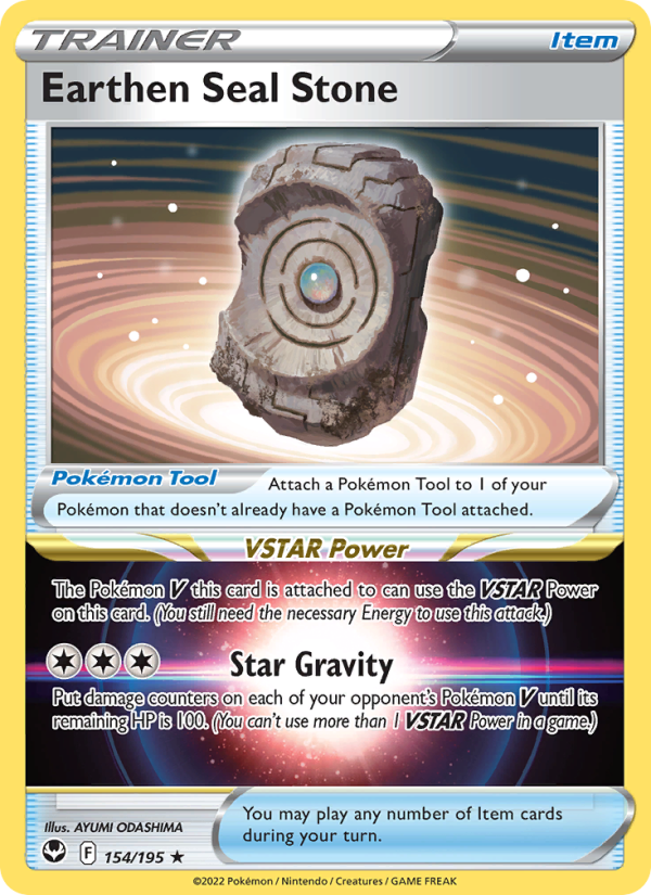 Earthen Seal Stone · Silver Tempest 154/195