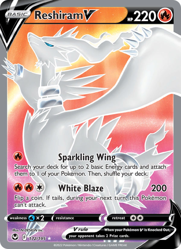 Reshiram V · Silver Tempest 172/195