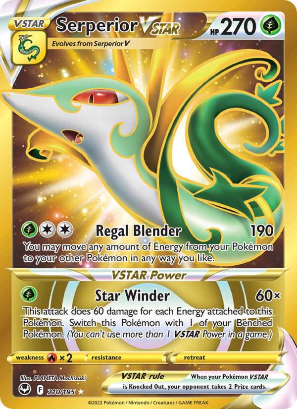 Serperior VSTAR · Silver Tempest 210/195