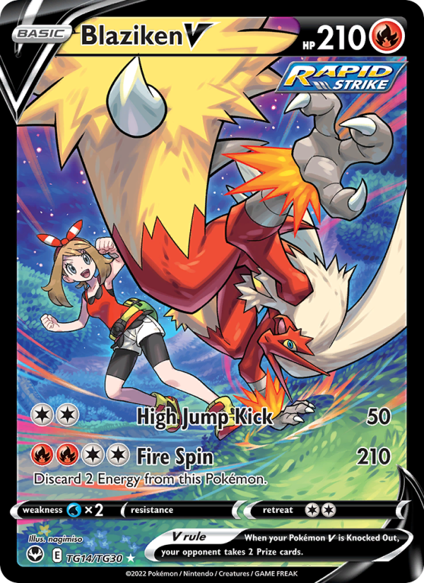 Blaziken V · Silver Tempest TG14/195