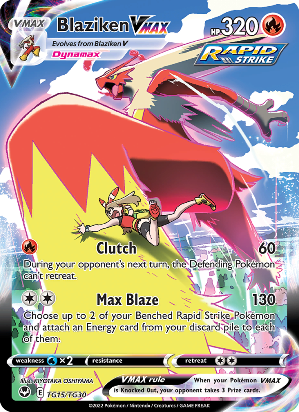 Blaziken VMAX · Silver Tempest TG15/195