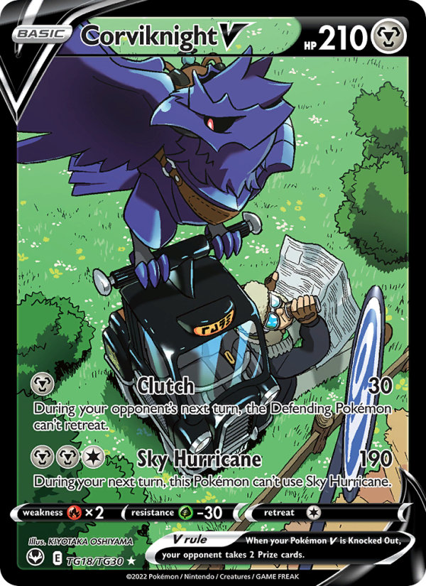 Corviknight V · Silver Tempest TG18/195
