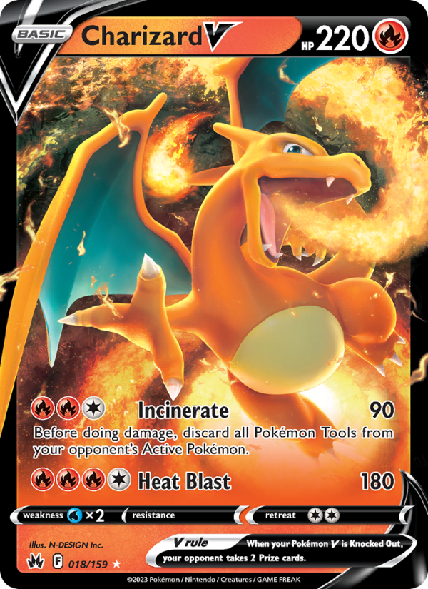 Charizard V · Crown Zenith 018/159