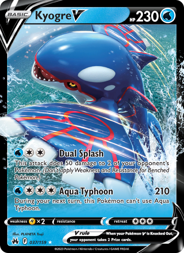 Kyogre V · Crown Zenith 037/159