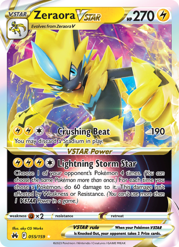 Zeraora VSTAR · Crown Zenith 055/159