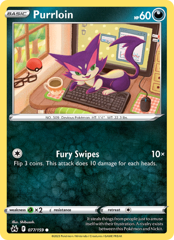 Purrloin · Crown Zenith 077/159