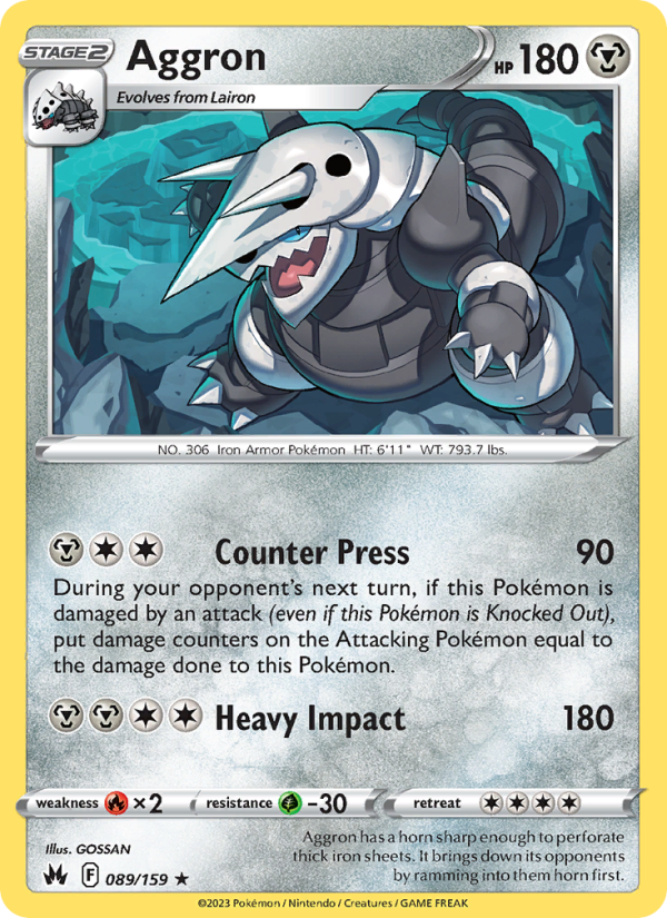 Aggron · Crown Zenith 089/159