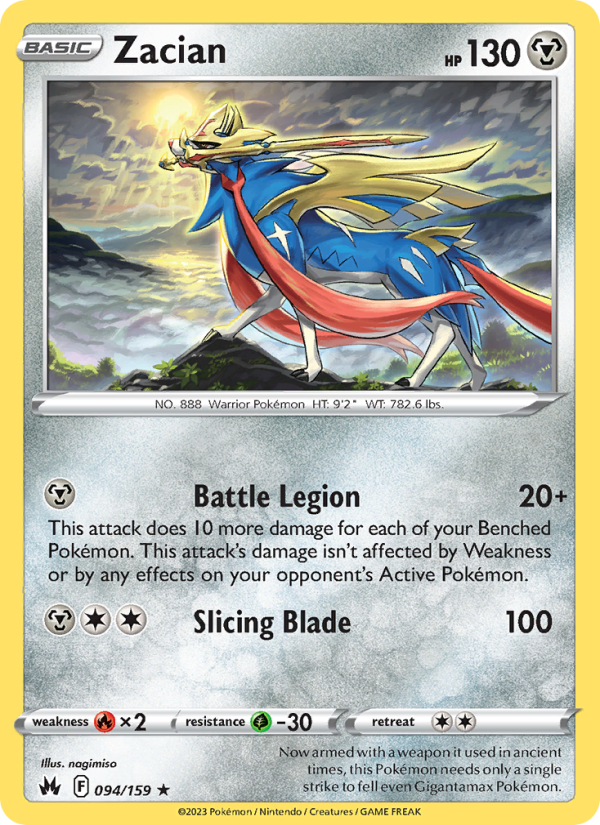 Zacian · Crown Zenith 094/159