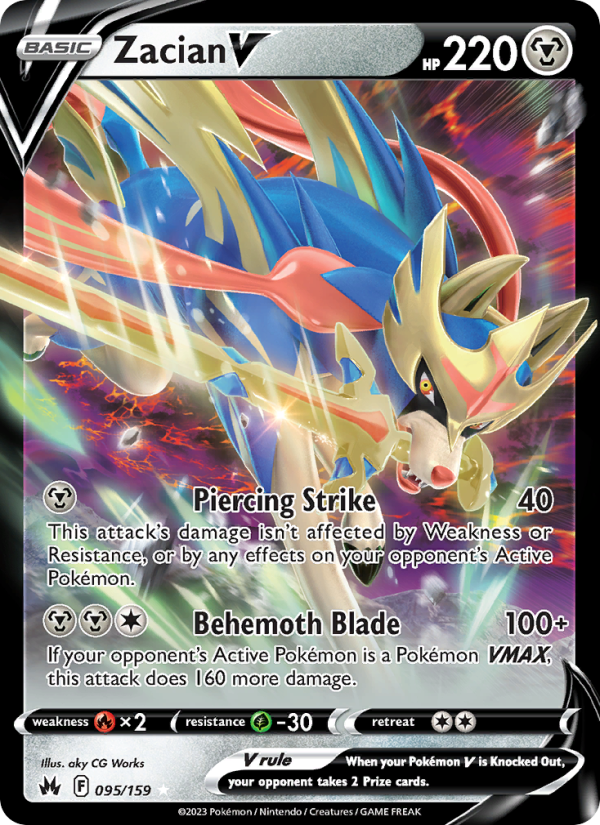 Zacian V · Crown Zenith 095/159