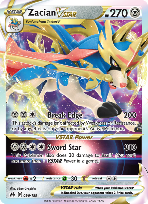 Zacian VSTAR · Crown Zenith 096/159