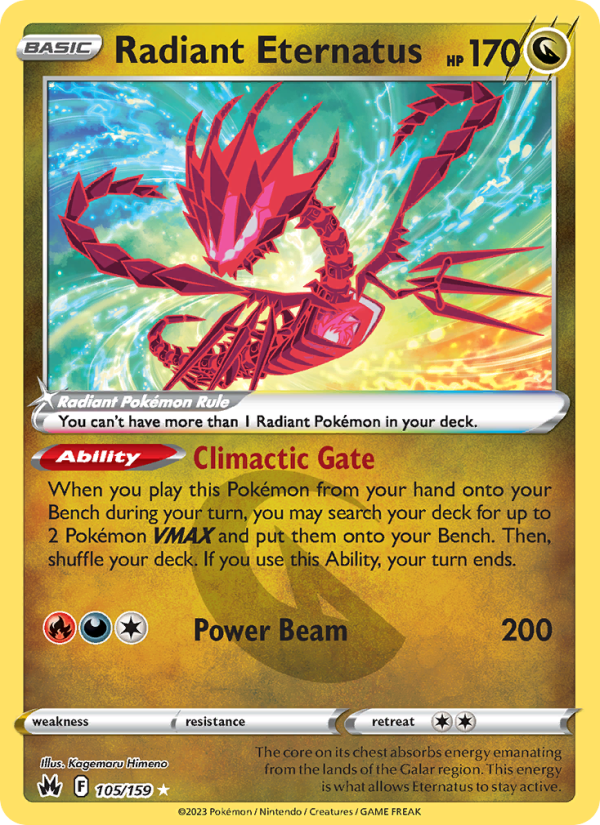 Radiant Eternatus · Crown Zenith 105/159
