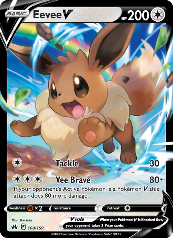 Eevee V · Crown Zenith 108/159