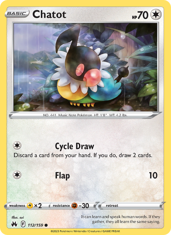 Chatot · Crown Zenith 112/159