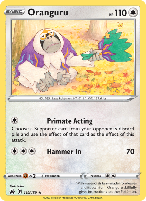 Oranguru · Crown Zenith 119/159