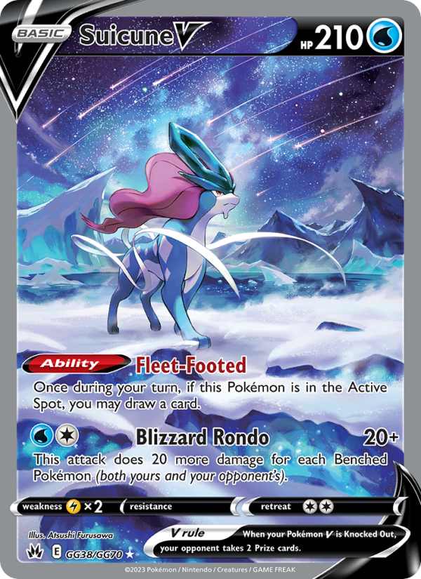 Suicune V · Crown Zenith GG38/159