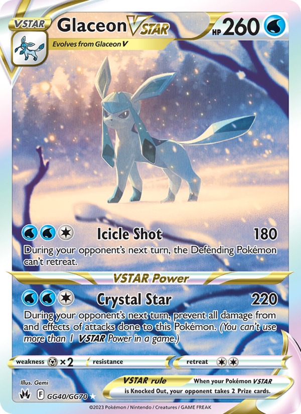 Glaceon VSTAR · Crown Zenith GG40/159