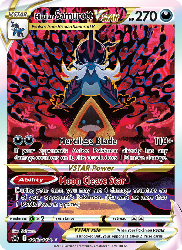 Hisuian Samurott VSTAR · Crown Zenith GG52/159