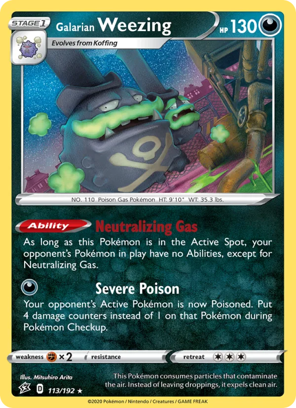 Galarian Weezing · Rebel Clash 113/192