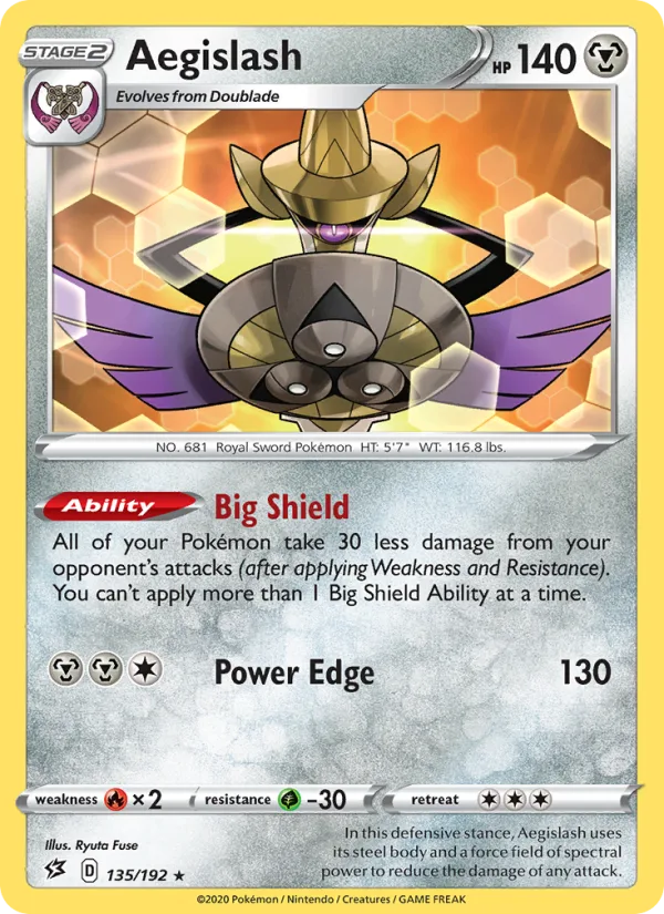 Aegislash · Rebel Clash 135/192
