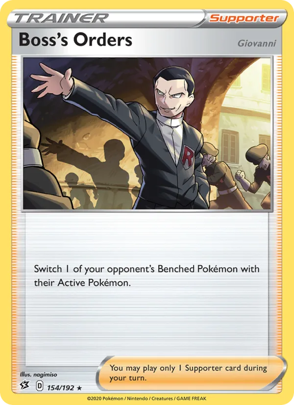 Boss's Orders (Giovanni) · Rebel Clash 154/192